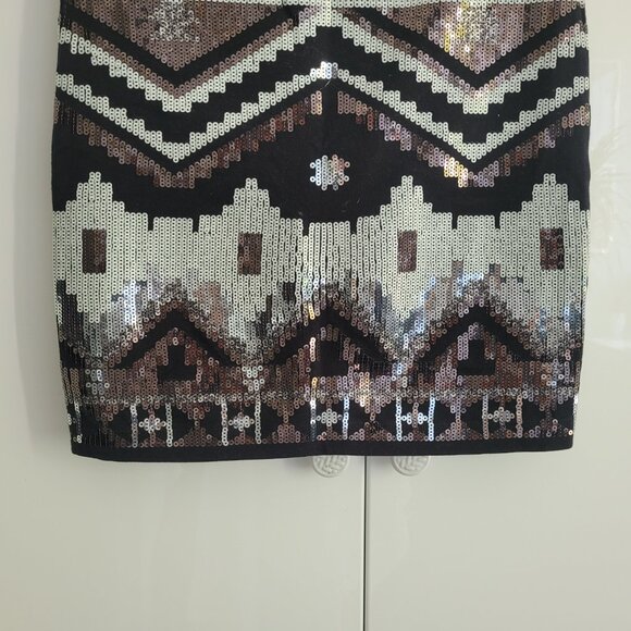 Express Sequined Mini Skirt Size XS - Picture 3 of 8
